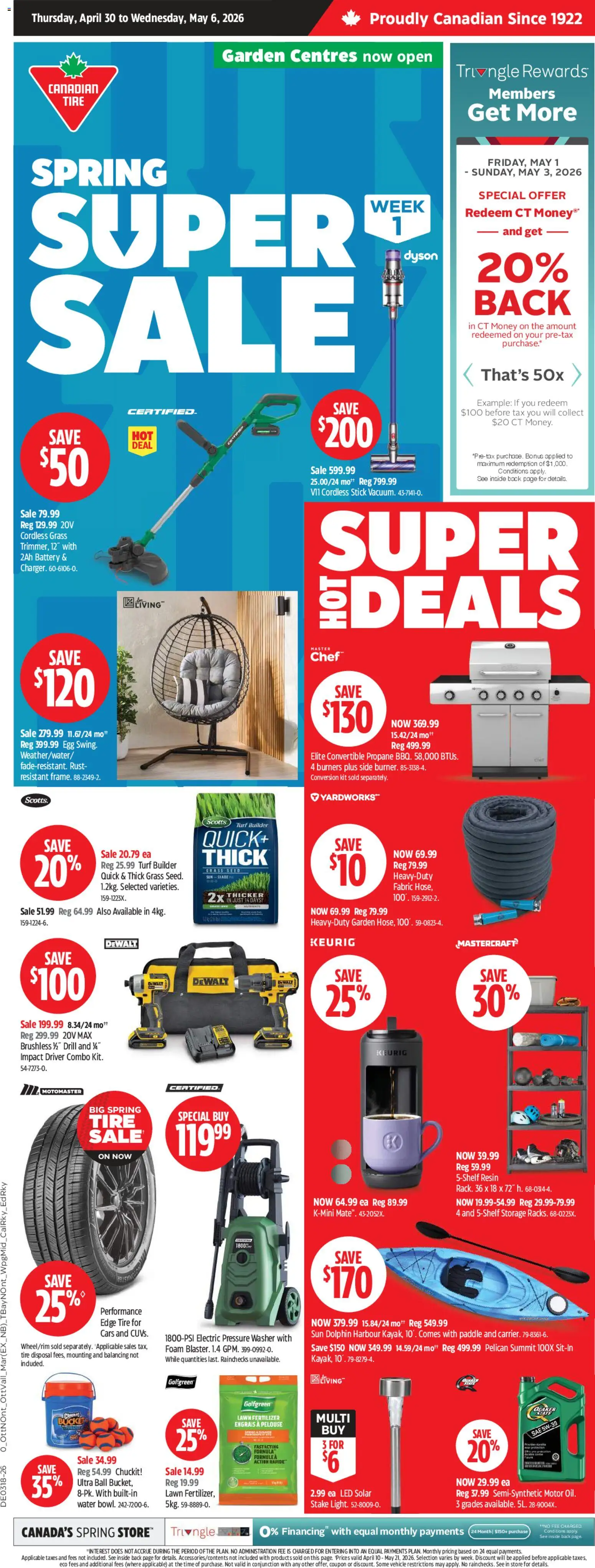 Canadian Tire flyer valid from 30.04.2026 | Page: 1 | Products: Battery