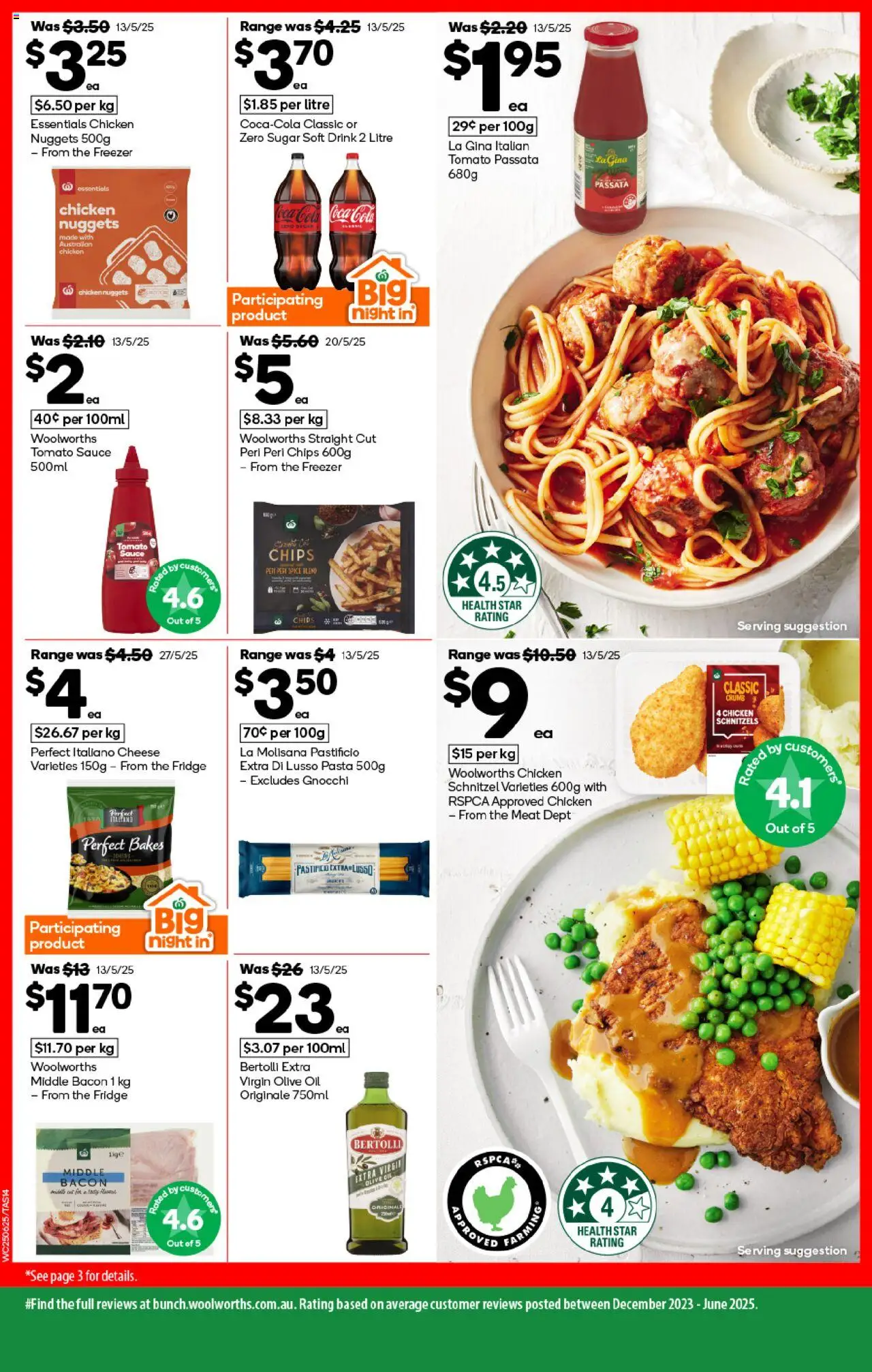 Woolworths catalogue - valid from 25.06.2025 | Page: 14 | Products: Cheese, Oil, Chicken, Coca Cola