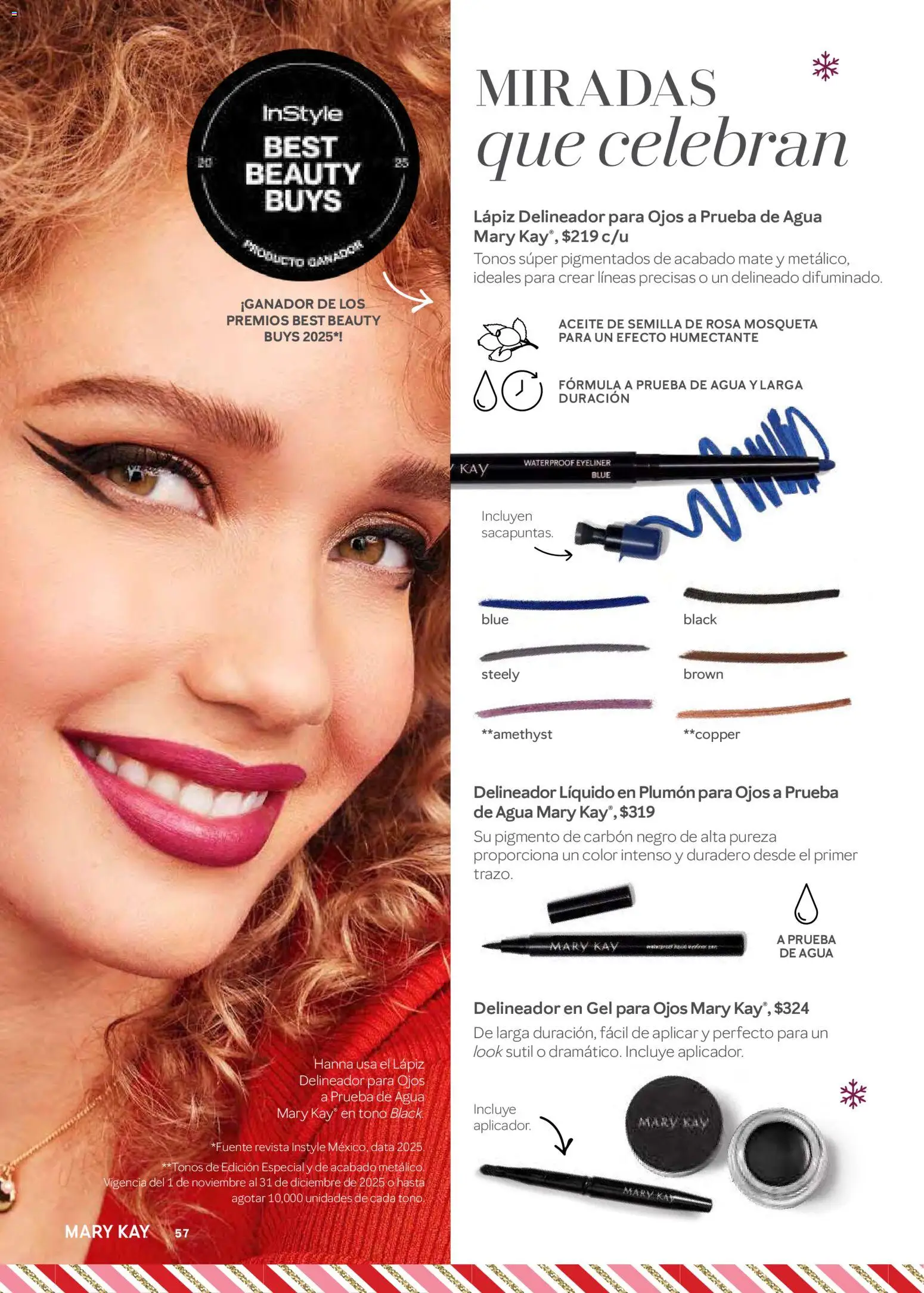 Nuevas ofertas de Mary Kay válidas en toda la República Mexicana desde el 01.11.2025. ¡Encuentra las mejores ofertas en Mary Kay catálogo! | Página: 57 | Productos: Agua, Aceite, Mate, Delineador