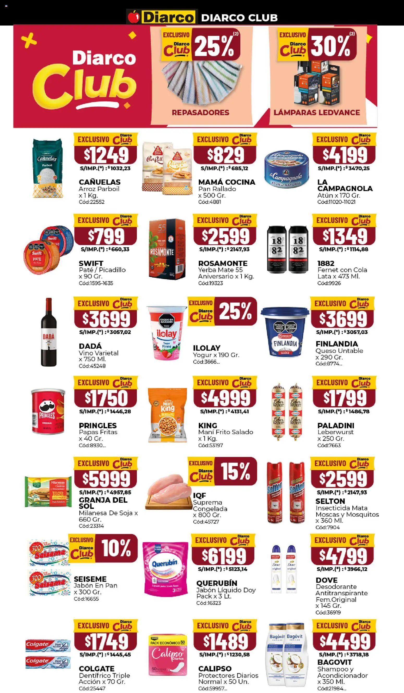 Diarco ofertas │ válido desde el 09.03.2026 | Página: 9 | Productos: Cocina, Jabón, Picadillo, Papas fritas