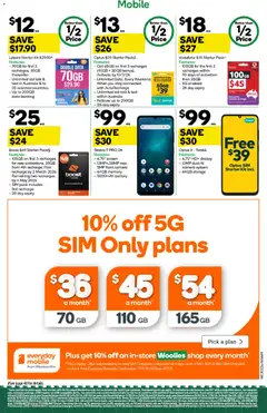 Preview of Weekly catalogue Woolworths 11/02 - valid from 11.02.2026 | Page: 49 | Products: Battery, Camera, Screen, Mobile