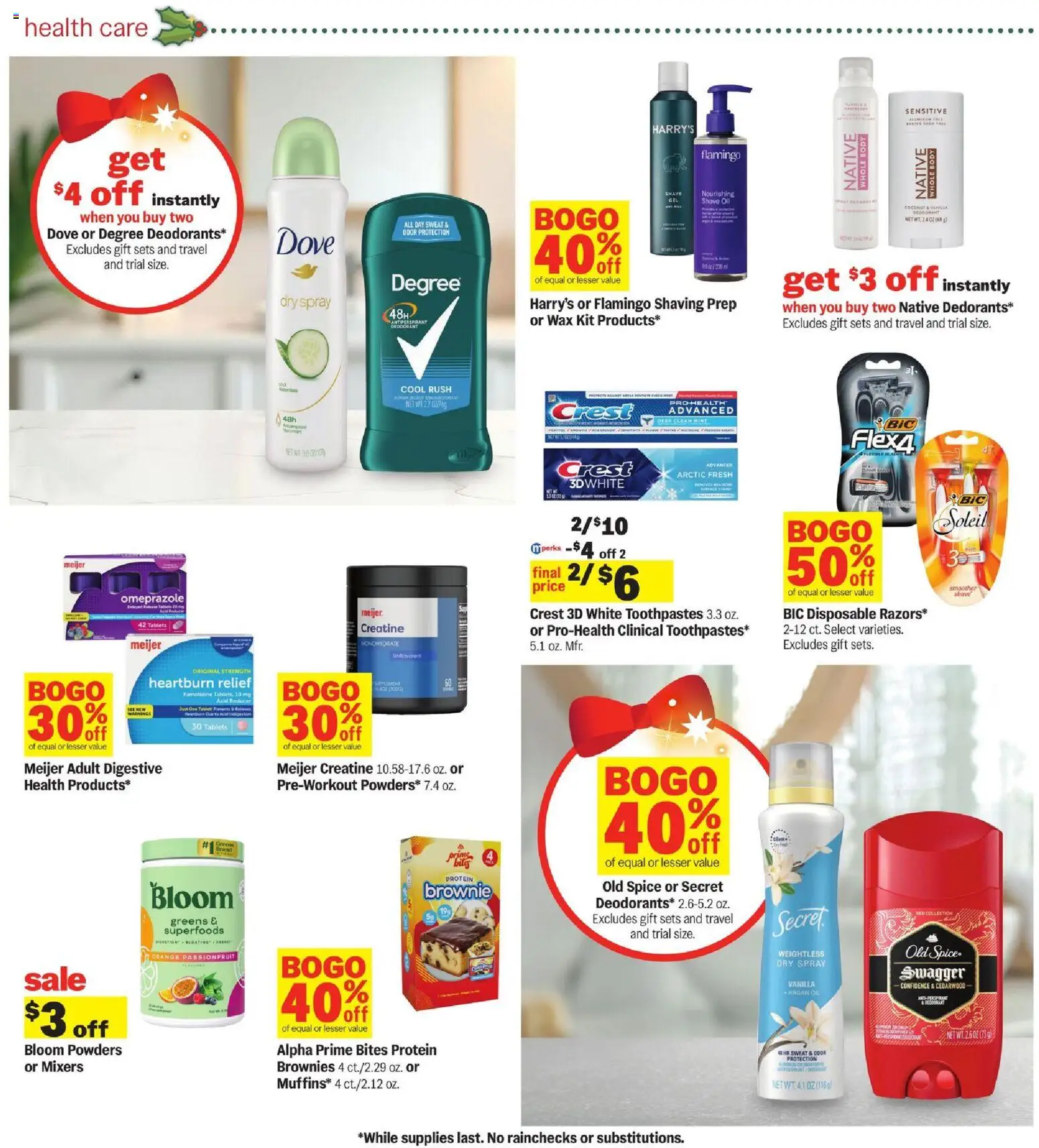 Meijer Weekly Ad - MI - valid from 03.12.2025 | Page: 30 | Products: Creatine, Deodorant, Antiperspirant, Tablet