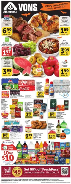 Preview of Vons weekly ads valid from 29.10.2025