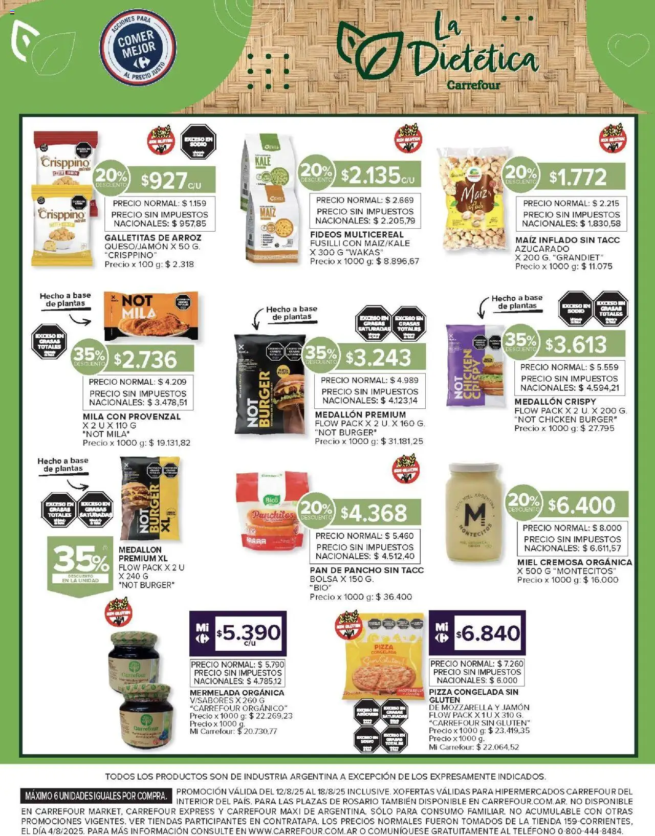 Carrefour ofertas - Salta │ válido desde el 12.08.2025 | Página: 16 | Productos: Teléfono, Bolsa, Rosario, Maiz
