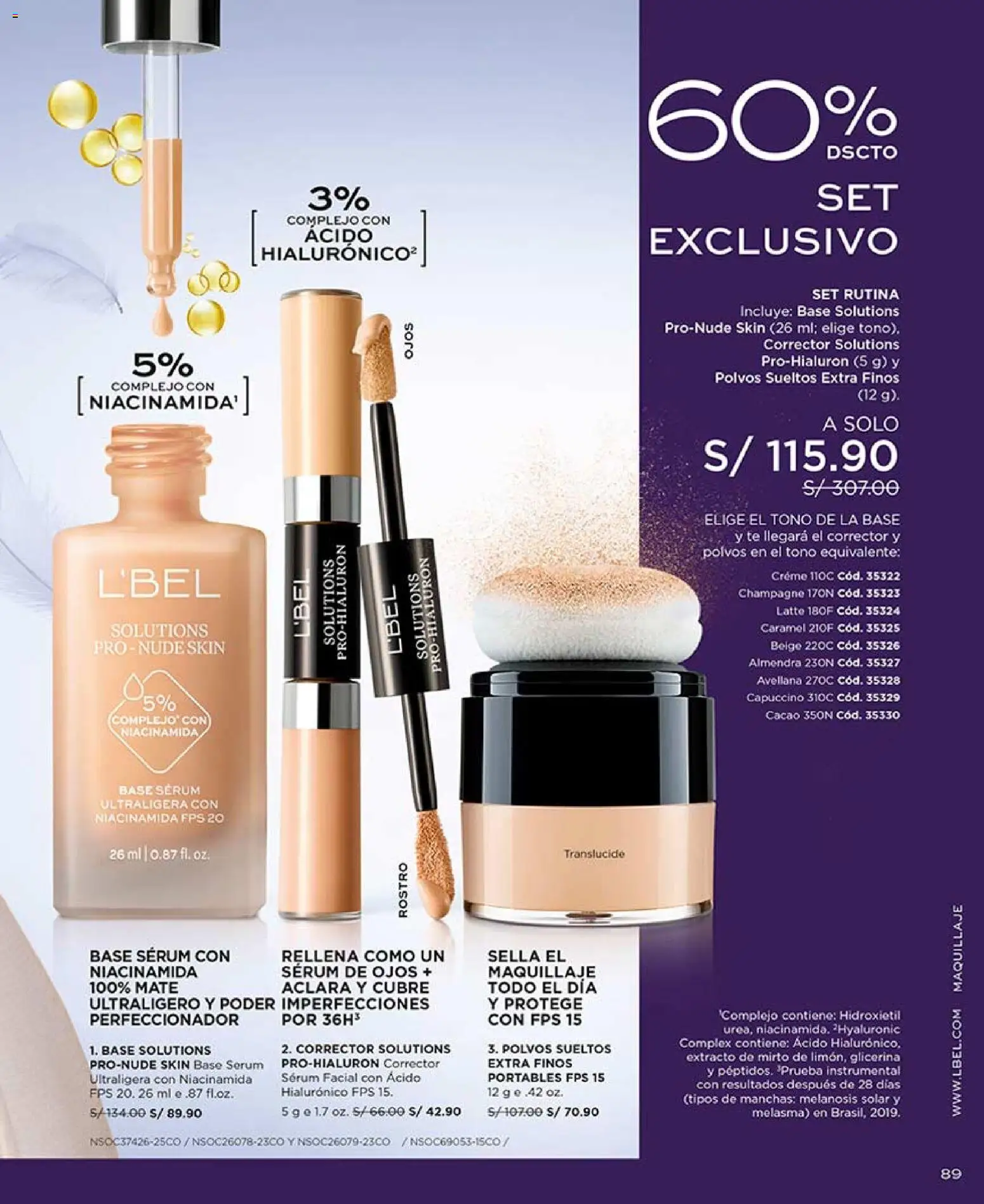 Catálogo L'Bel válido desde 04.04.2026 | Página: 89 | Productos: Té, Maquillaje, Corrector