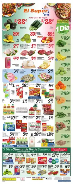 Preview of El Super weekly ads valid from 29.04.2026