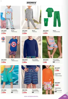 Vista previa de Andrea catálogo Outlet, nuevo folleto de la tienda, válido en México a partir del 02.11.2025 | Página: 253 | Productos: Traje, Ropa, Playera, Baño