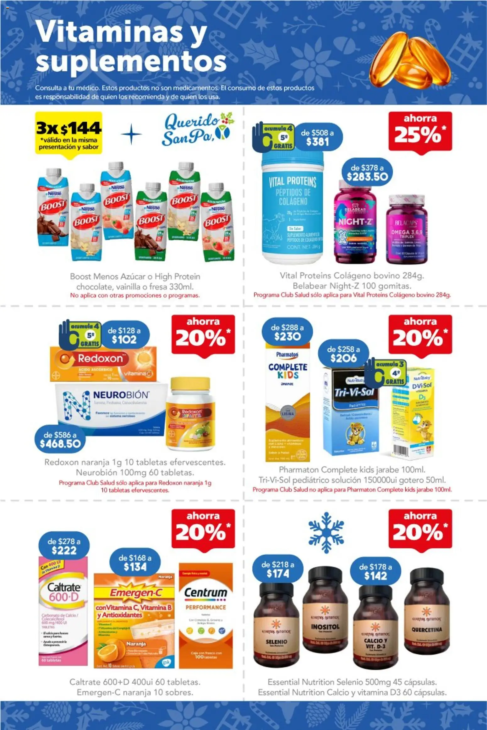 Nuevas ofertas de Farmacia San Pablo válidas en toda la República Mexicana desde el 07.12.2025. ¡Encuentra las mejores ofertas en Farmacia San Pablo catálogo! | Página: 6 | Productos: Fresa, Azúcar, Frasco, Vitaminas