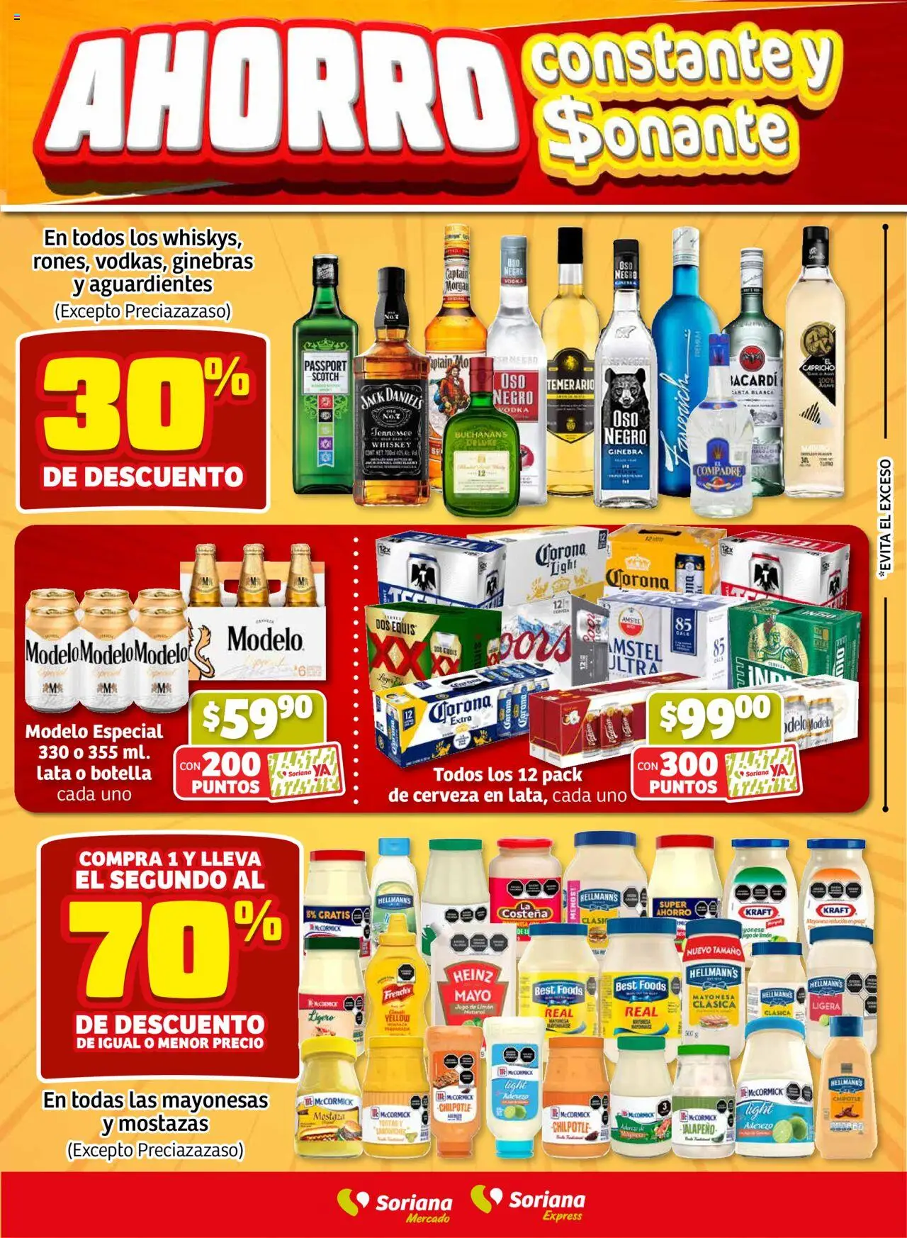 Nuevas ofertas de Soriana válidas en toda la República Mexicana desde el 22.08.2025. ¡Encuentra las mejores ofertas en Soriana - Fin de Semana Mercado: Saltillo! | Página: 2 | Productos: Mostaza, Cerveza, Ginebra, Vodka