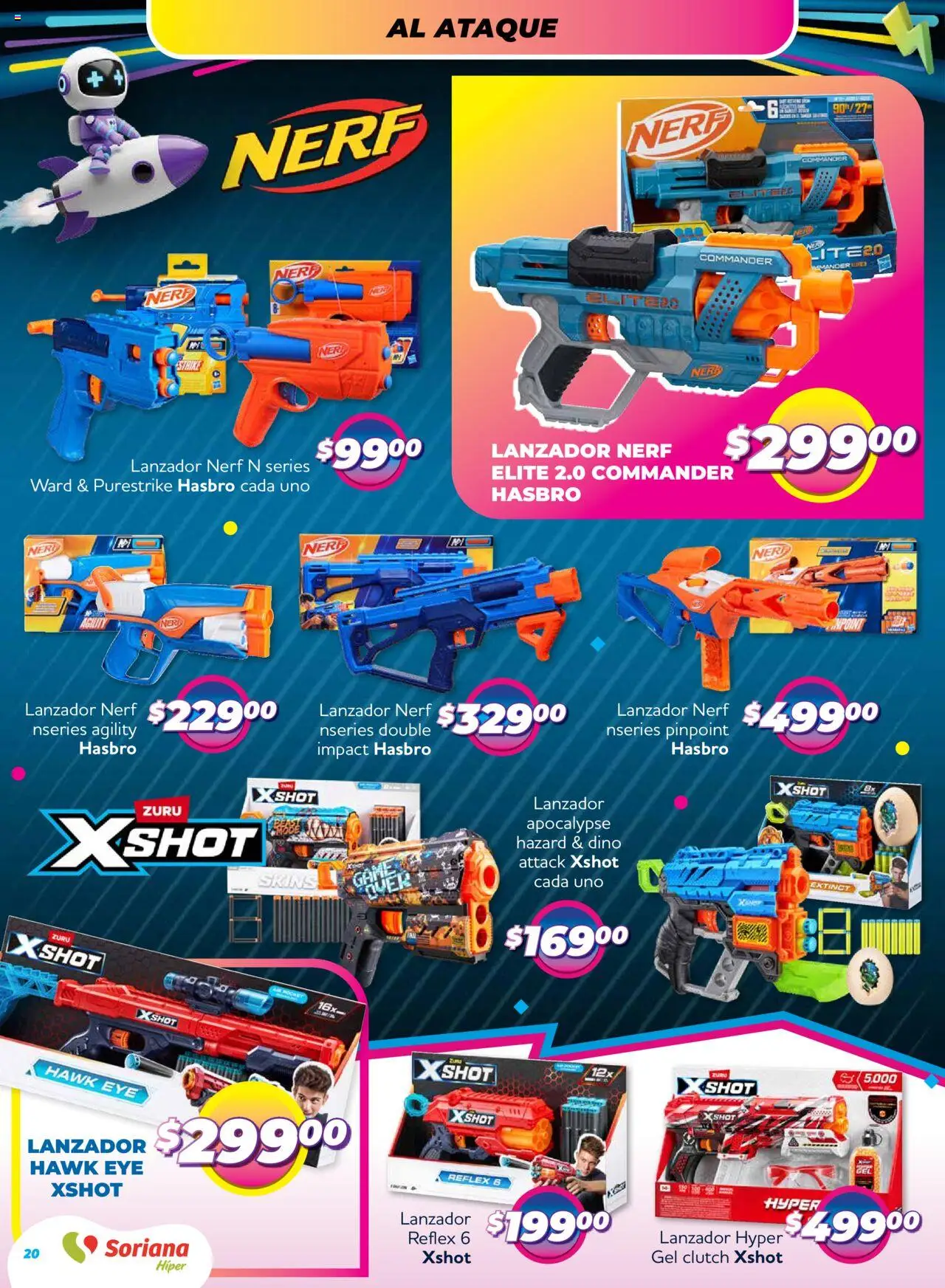 Nuevas ofertas de Soriana válidas en toda la República Mexicana desde el 09.10.2025. ¡Encuentra las mejores ofertas en Soriana - Reino de los Juguetes Súper Nacional! | Página: 20 | Productos: Shot