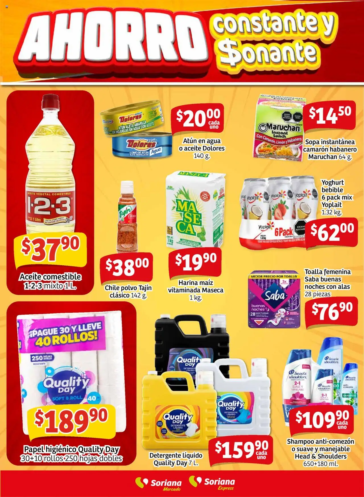 Nuevas ofertas de Soriana válidas en toda la República Mexicana desde el 22.08.2025. ¡Encuentra las mejores ofertas en Soriana - Fin de Semana Mercado: Ver, Tab, Chis, Camp, Yuc y Q. Roo! | Página: 8 | Productos: Atún, Limón, Hojuelas, Toalla