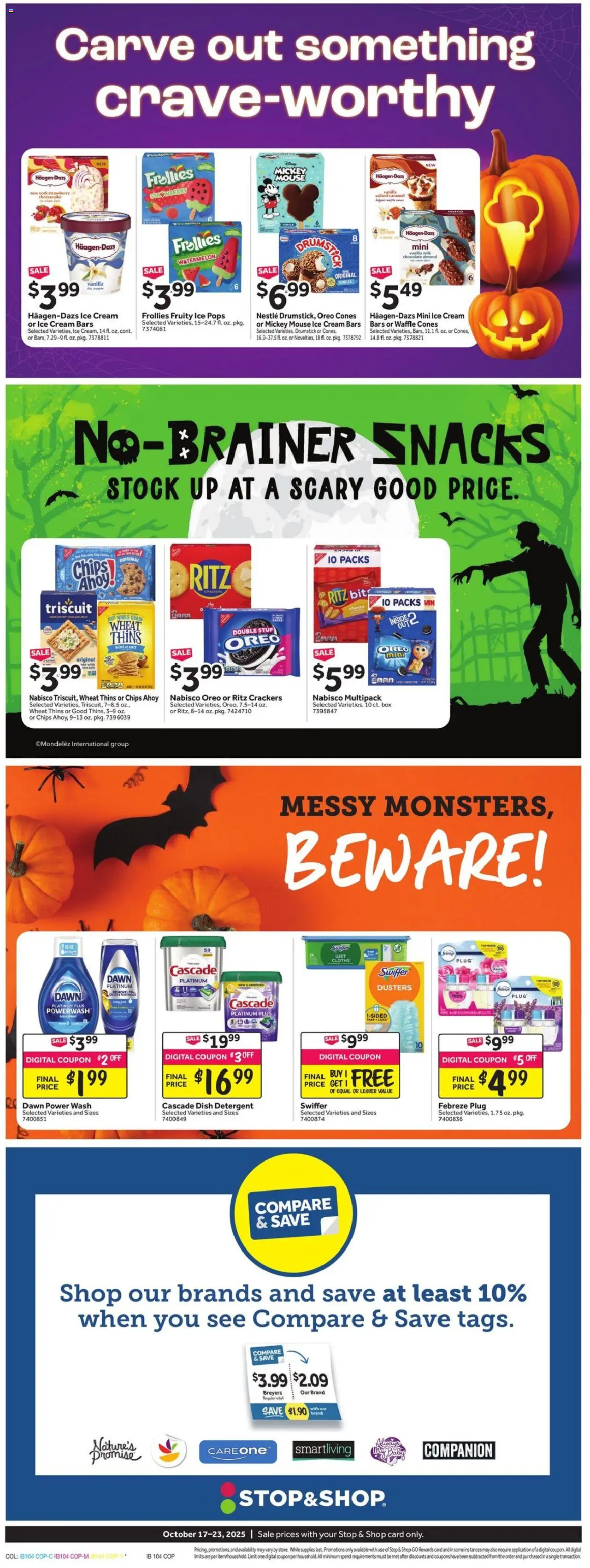 Stop & Shop Weekly Circular - CT - valid from 17.10.2025 | Page: 7 | Products: Detergent, Cream, Watermelon, Cheesecake