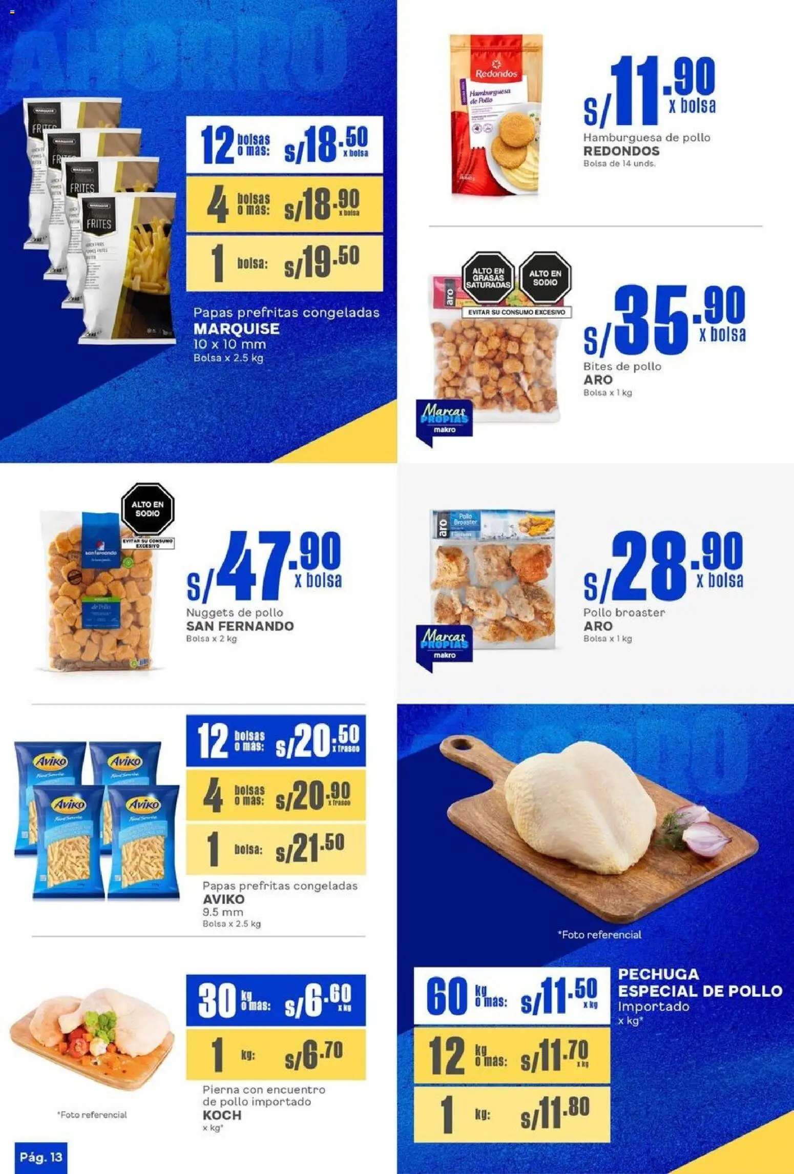 Catálogo Makro válido desde 23.10.2025 | Página: 13 | Productos: Papas, Bolsa