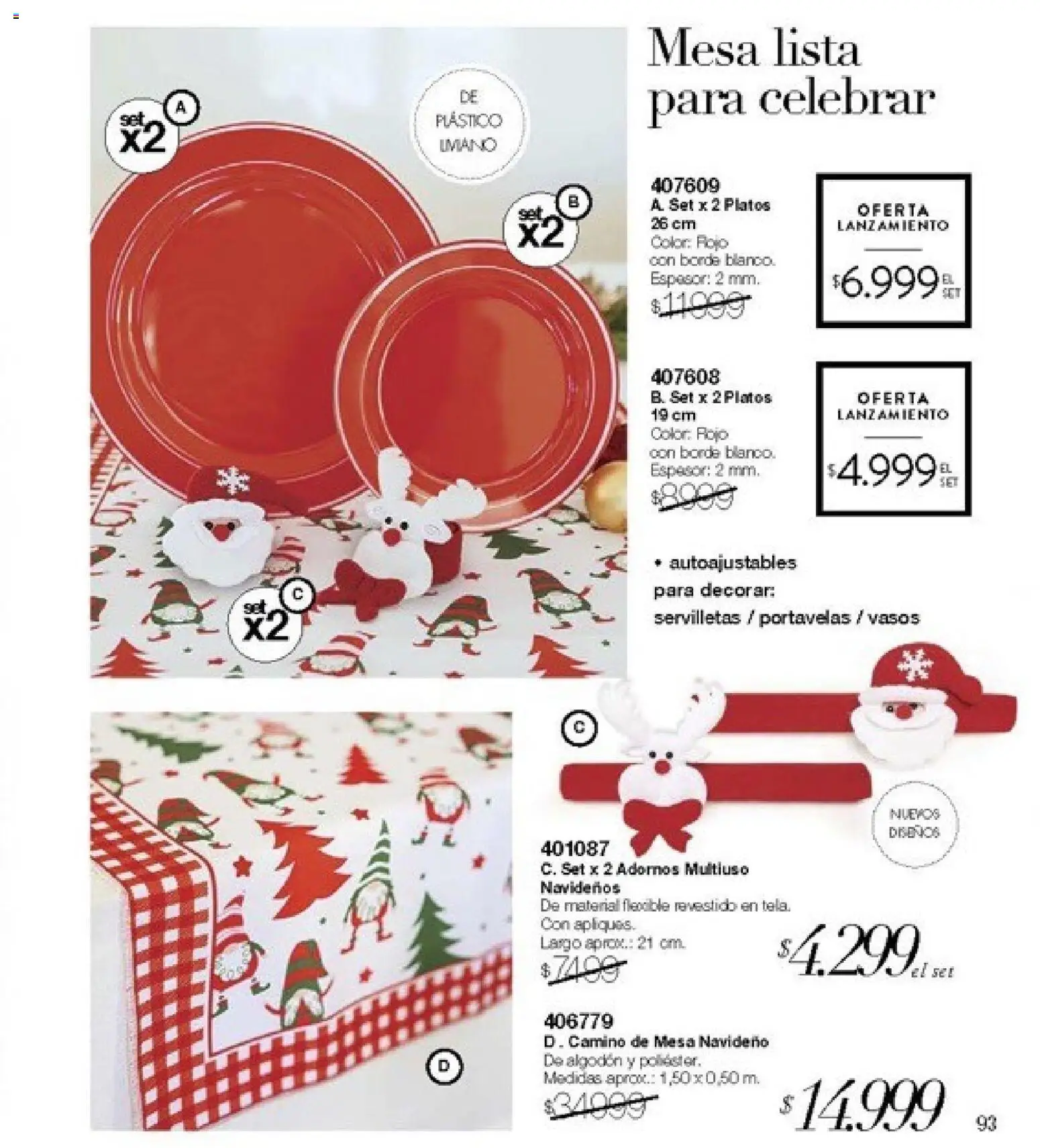 Violetta catálogo │ válido desde el 30.10.2025 | Página: 93 | Productos: Algodón, Servilletas, Mesa, Vasos