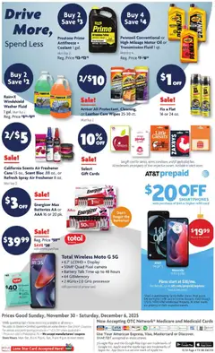 Preview of Family Dollar weekly ads valid from 30.11.2025 | Page: 14 | Products: Oil, Windshield, Coolant, Camera