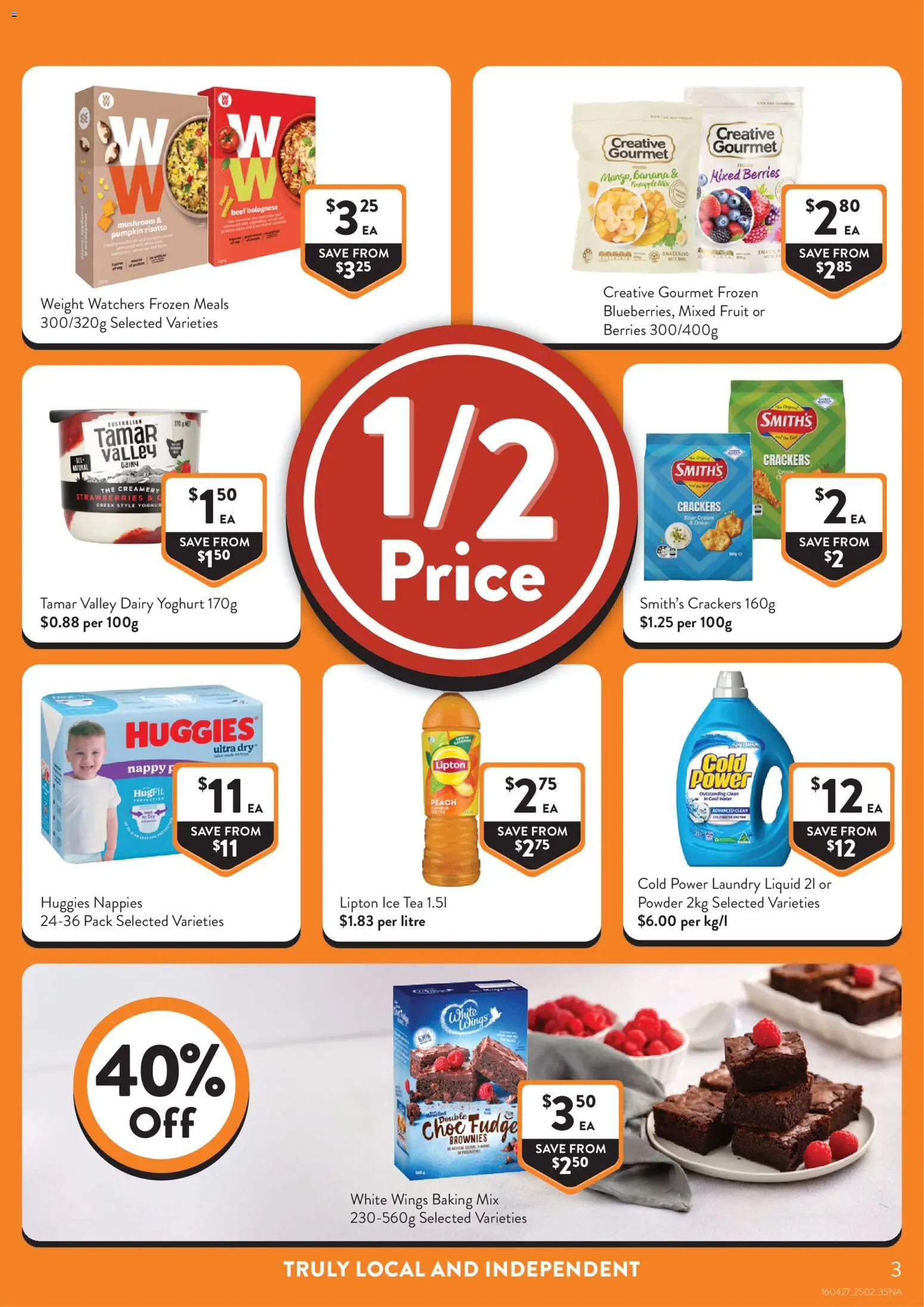 Foodworks catalogue - valid from 25.02.2026 | Page: 3 | Products: Powder, Yoghurt, Sour cream, Pumpkin