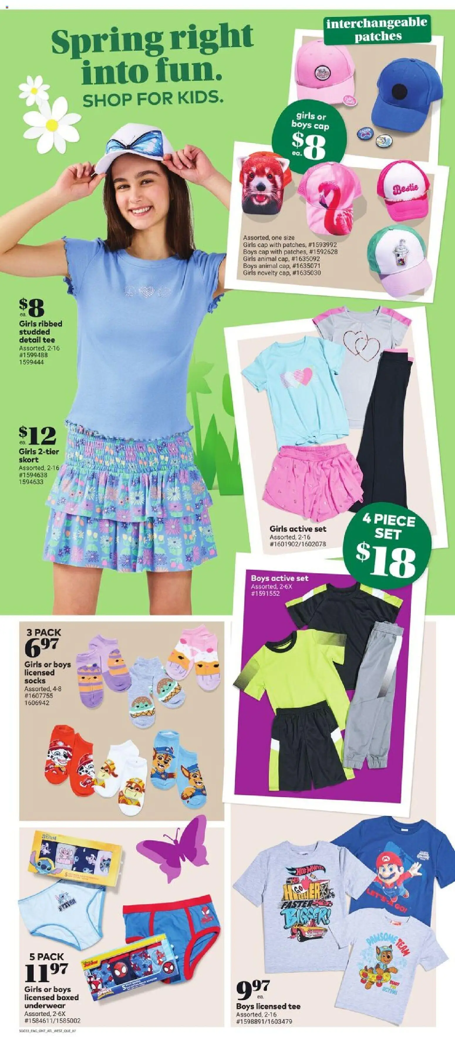 Giant Tiger flyer valid from 18.03.2026 | Page: 9 | Products: Cap, T-shirt, Underwear, Socks