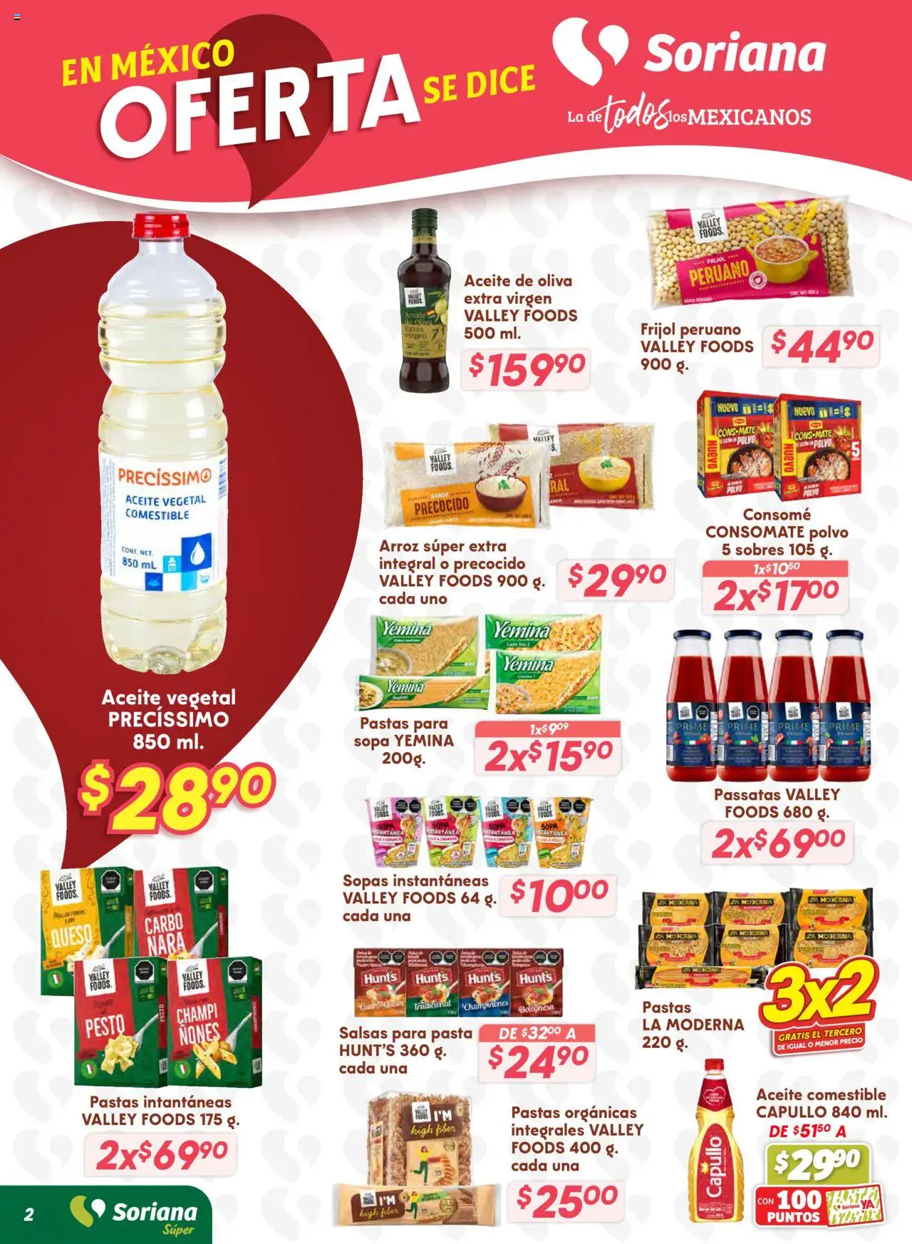 Nuevas ofertas de Soriana válidas en toda la República Mexicana desde el 16.10.2025. ¡Encuentra las mejores ofertas en Soriana - Preciazazaso Súper: Valle de México! | Página: 9 | Productos: Aceite de oliva, Queso, Aceite, Pasta