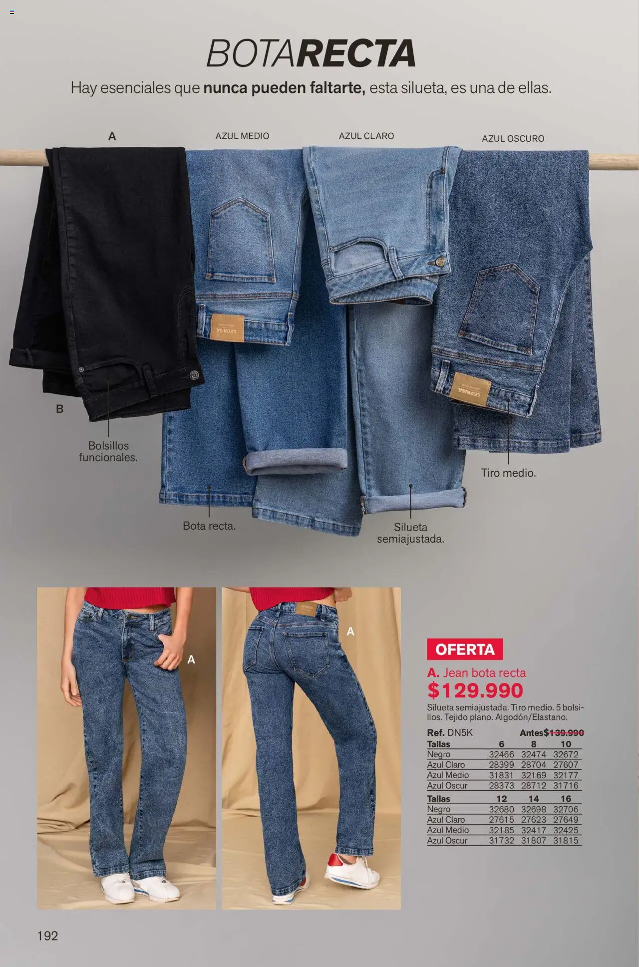 Leonisa revista - valida desde el 01.09.2025 | Página: 192 | Productos: Jean