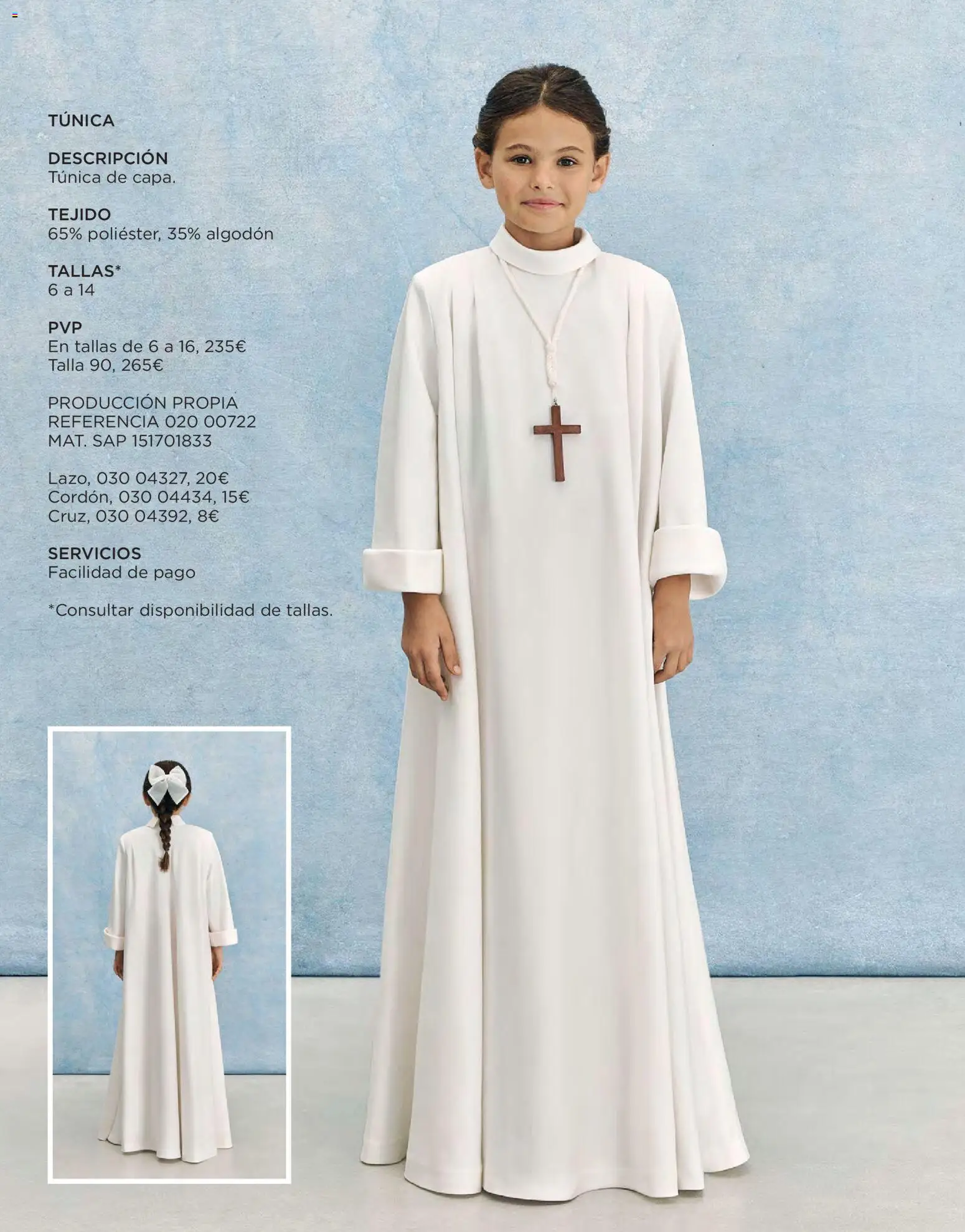 Nuevas ofertas de El Corte Inglés válidas en toda la República Mexicana desde el 20.11.2025. ¡Encuentra las mejores ofertas en El Corte Inglés catálogo Comuniones 2026! | Página: 56 | Productos: Algodón