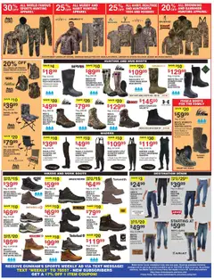 Preview of Dunham's Sports weekly ads valid from 11.10.2025 | Page: 8 | Products: Hunting Boots, Water, Boots, Jeans