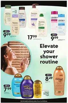 Preview of Safeway - Health & Beauty Flyer from shop Safeway valid from 12.02.2026 | Page: 4 | Products: Face wash, Body wash, Shower, Coffee