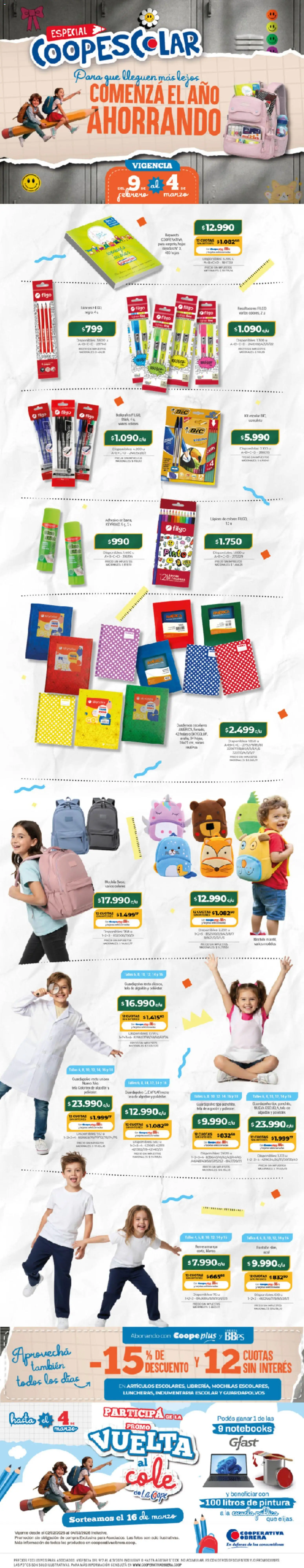 Cooperativa Obrera - La Canasta de La Coope │ válido desde el 09.02.2026 | Página: 1 | Productos: Algodón, Pintura, Guardapolvo