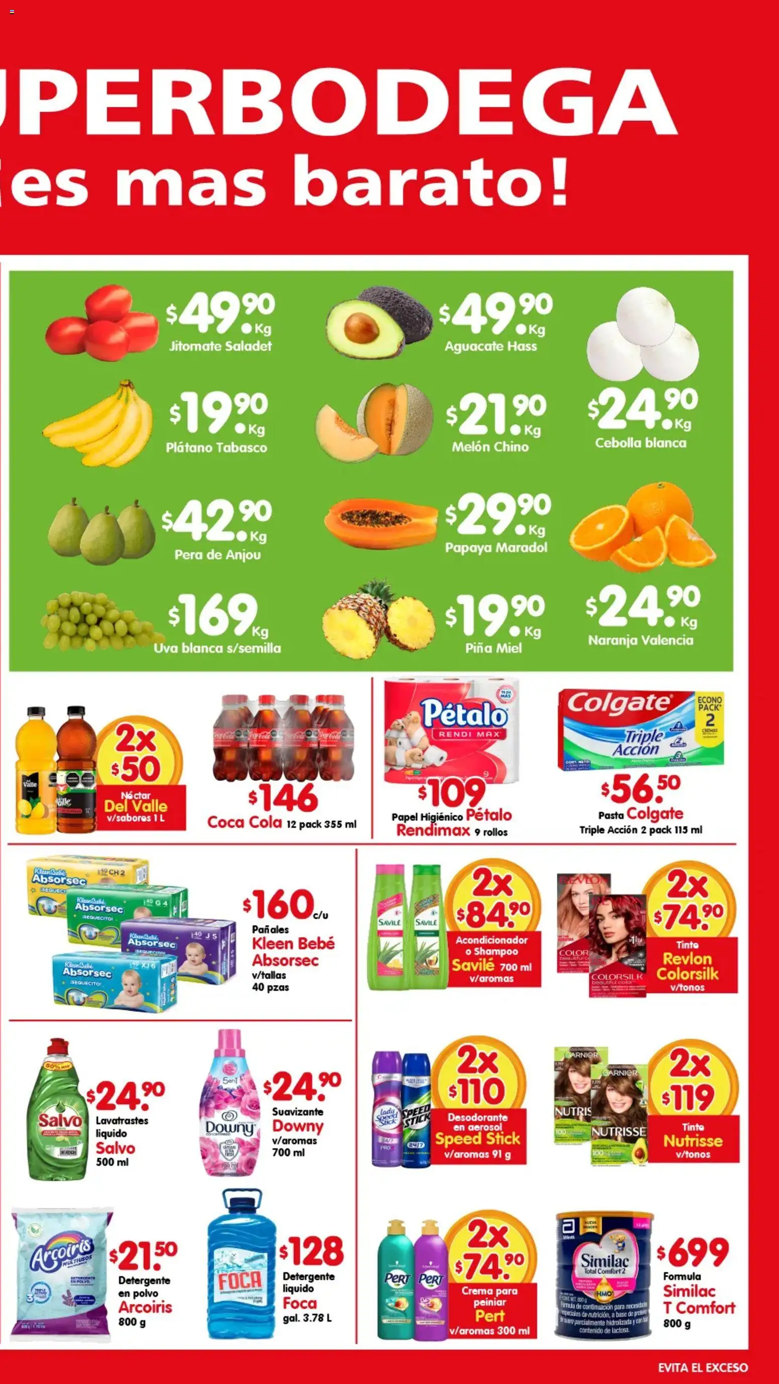 Nuevas ofertas de Arteli válidas en toda la República Mexicana desde el 20.04.2026. ¡Encuentra las mejores ofertas en Arteli folleto Aká Super Bodega! | Página: 2 | Productos: Plátano, Melón, Aguacate, Polvo