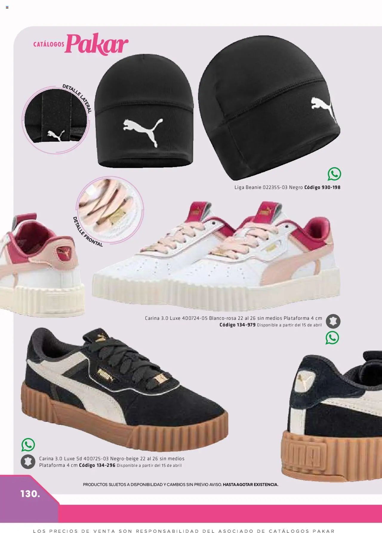 Nuevas ofertas de SC Pakar válidas en toda la República Mexicana desde el 06.03.2025. ¡Encuentra las mejores ofertas en SC Pakar catálogo Women! | Página: 130 | Productos: Liga