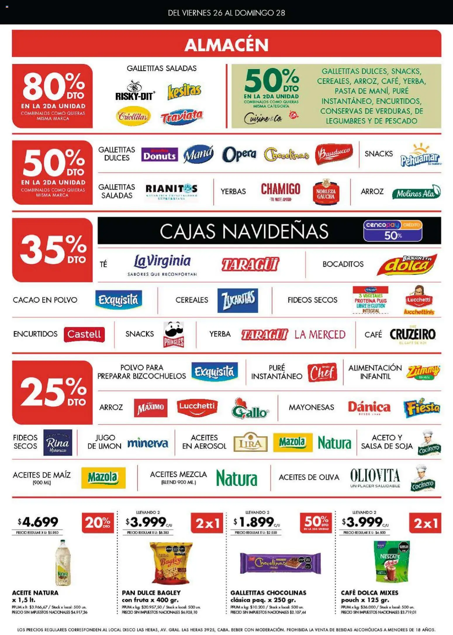Disco - Ofertas │ válido desde el 26.12.2025 | Página: 2 | Productos: Pescado, Polvo, Fideos, Cereales