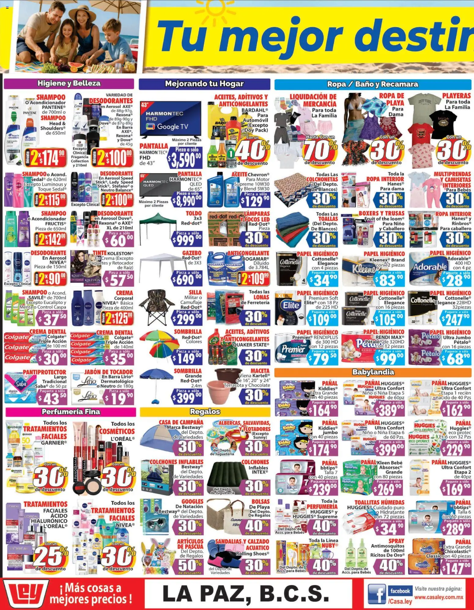 Nuevas ofertas de Casa Ley válidas en toda la República Mexicana desde el 28.03.2026. ¡Encuentra las mejores ofertas en Casa Ley folleto Autoservicio La Paz, BCS! | Página: 3 | Productos: Silla, Ropa interior, Maceta, Acondicionador