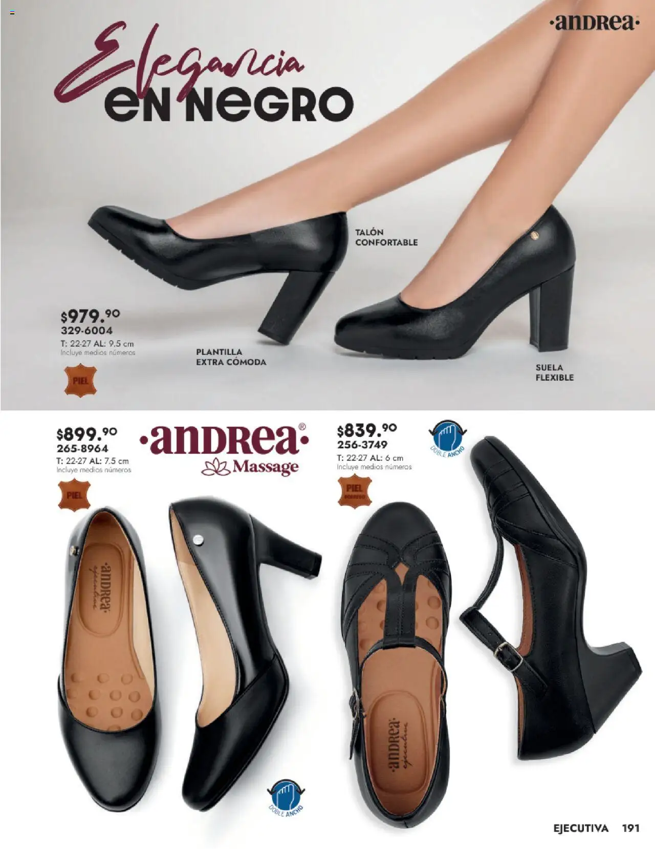Nuevas ofertas de Andrea válidas en toda la República Mexicana desde el 24.08.2025. ¡Encuentra las mejores ofertas en Andrea - Catálogo Calzado Dama! | Página: 191 | Productos: Flexible