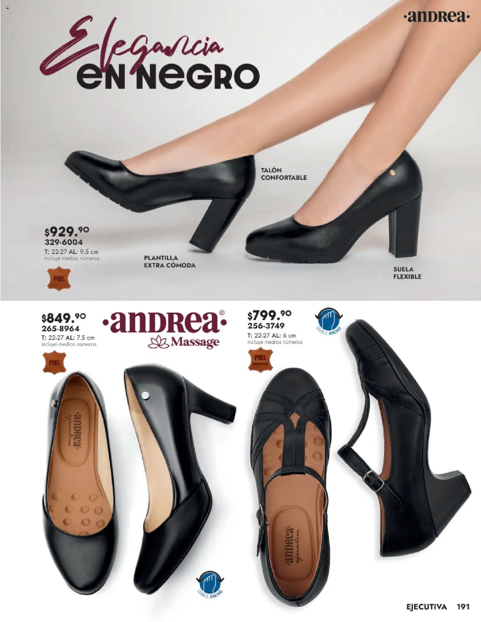 Nuevas ofertas de Andrea válidas en toda la República Mexicana desde el 24.08.2025. ¡Encuentra las mejores ofertas en Andrea - Catálogo Calzado Dama! | Página: 191 | Productos: Flexible