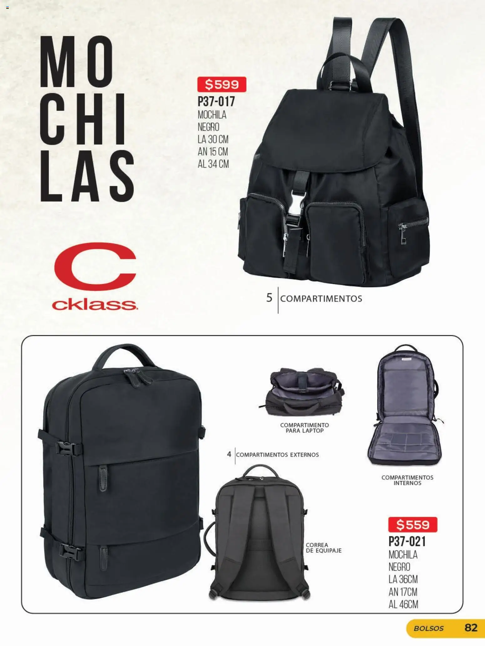 Nuevas ofertas de Cklass válidas en toda la República Mexicana desde el 16.02.2026. ¡Encuentra las mejores ofertas en Cklass catálogo Promo Semanal! | Página: 83 | Productos: Mochila