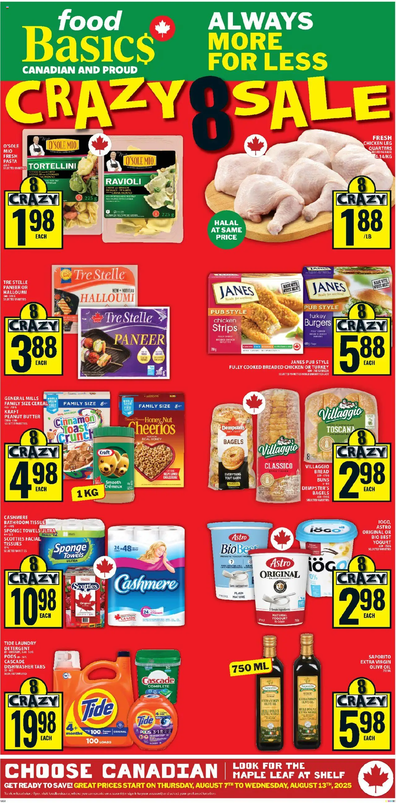 Food Basics flyer valid from 07.08.2025 | Page: 1