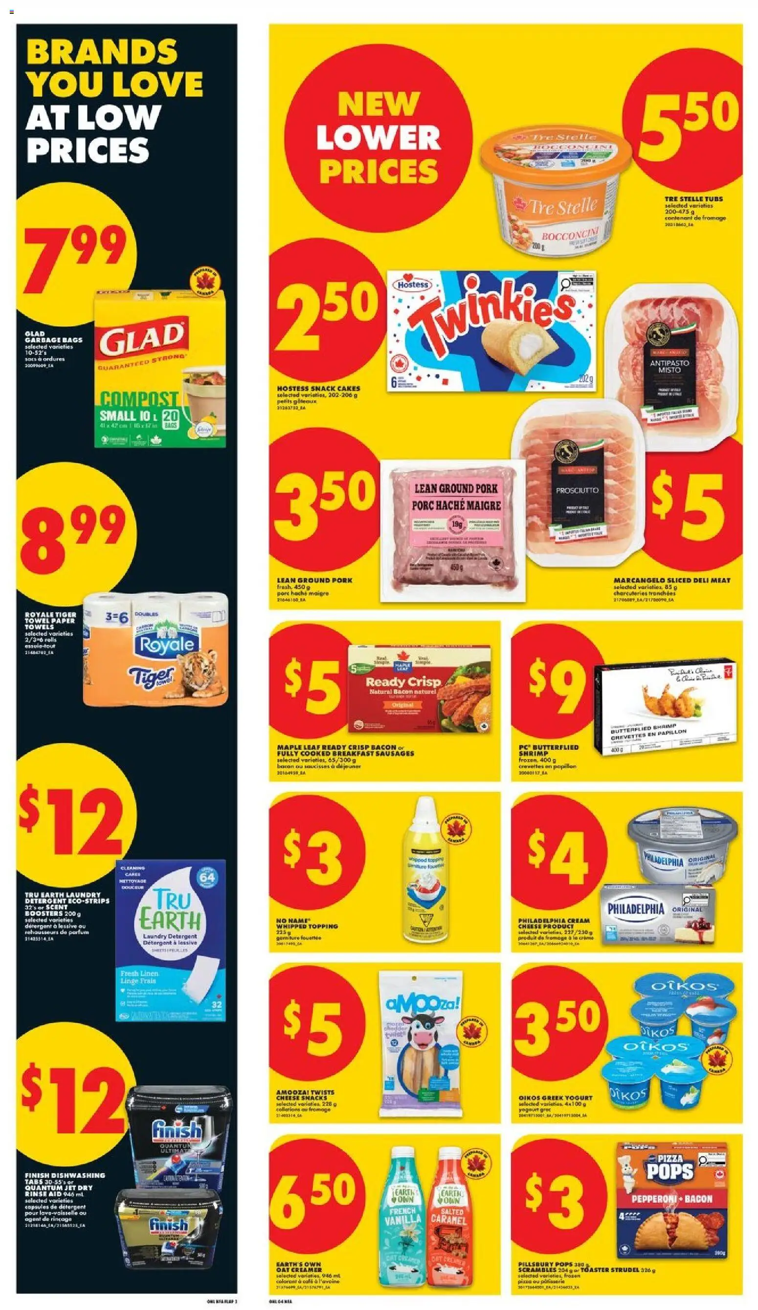 No Frills flyer valid from 16.04.2026 | Page: 12 | Products: PC, Toaster, Yogurt, Pizza