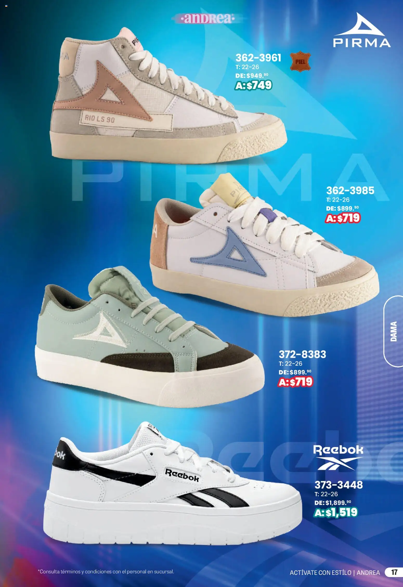 Nuevas ofertas de Andrea válidas en toda la República Mexicana desde el 01.03.2026. ¡Encuentra las mejores ofertas en Andrea catálogo Actívate con estillo! | Página: 17