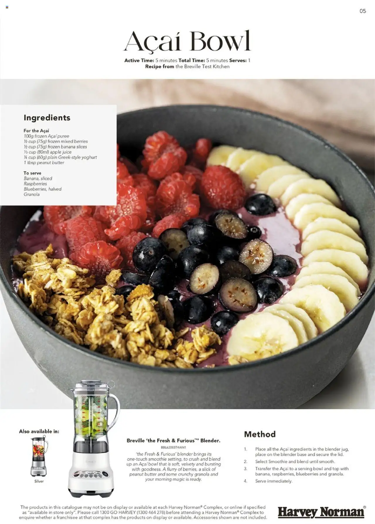 Harvey Norman catalogue - valid from 11.08.2025 | Page: 5 | Products: Butter, Accessories, Blender, Blueberries