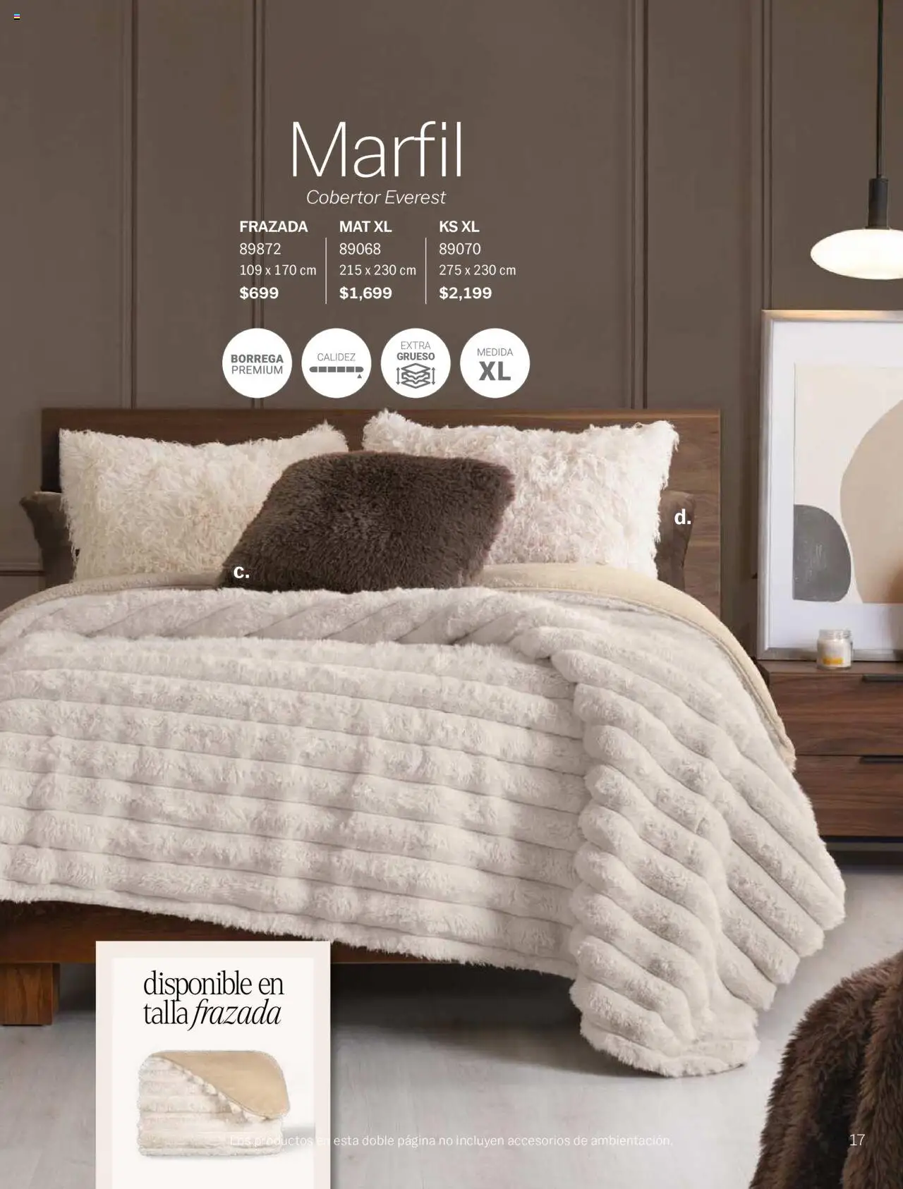 Nuevas ofertas de Vianney válidas en toda la República Mexicana desde el 15.08.2025. ¡Encuentra las mejores ofertas en Vianney - Catálogo Invierno! | Página: 19 | Productos: Cobertor