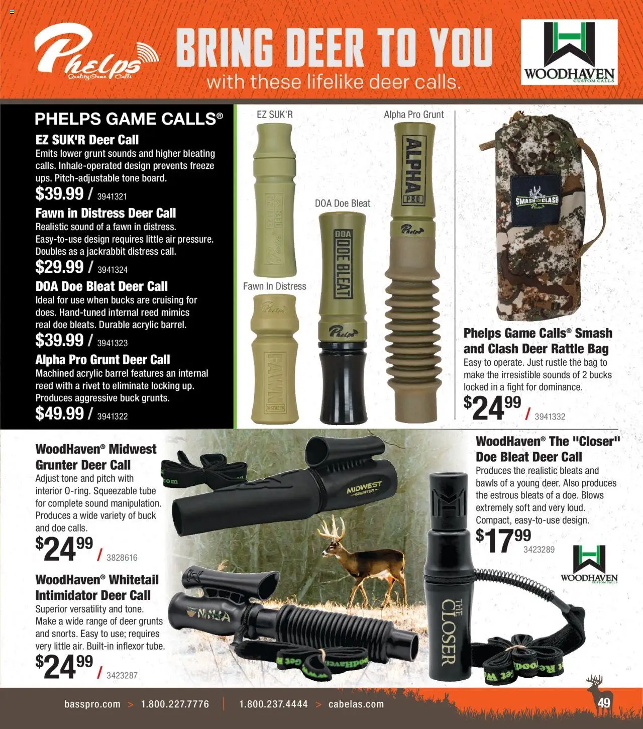 Cabela's Deer Hunting 25 - valid from 01.10.2025 | Page: 49 | Products: Acrylic, Rivet, Game, Bag