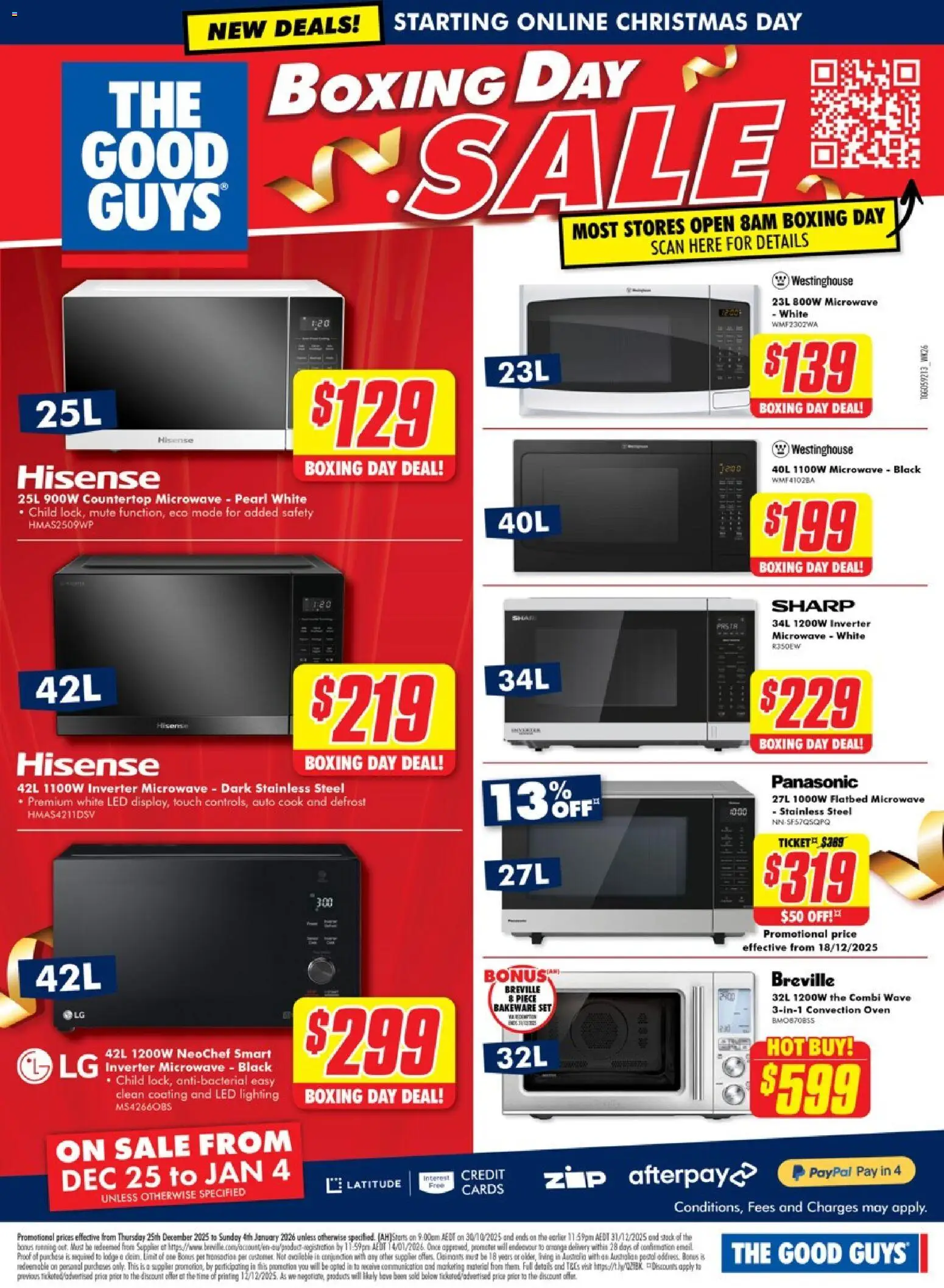 The Good Guys catalogue - valid from 24.12.2025 | Page: 20 | Products: Pasta, Oven, Microwave