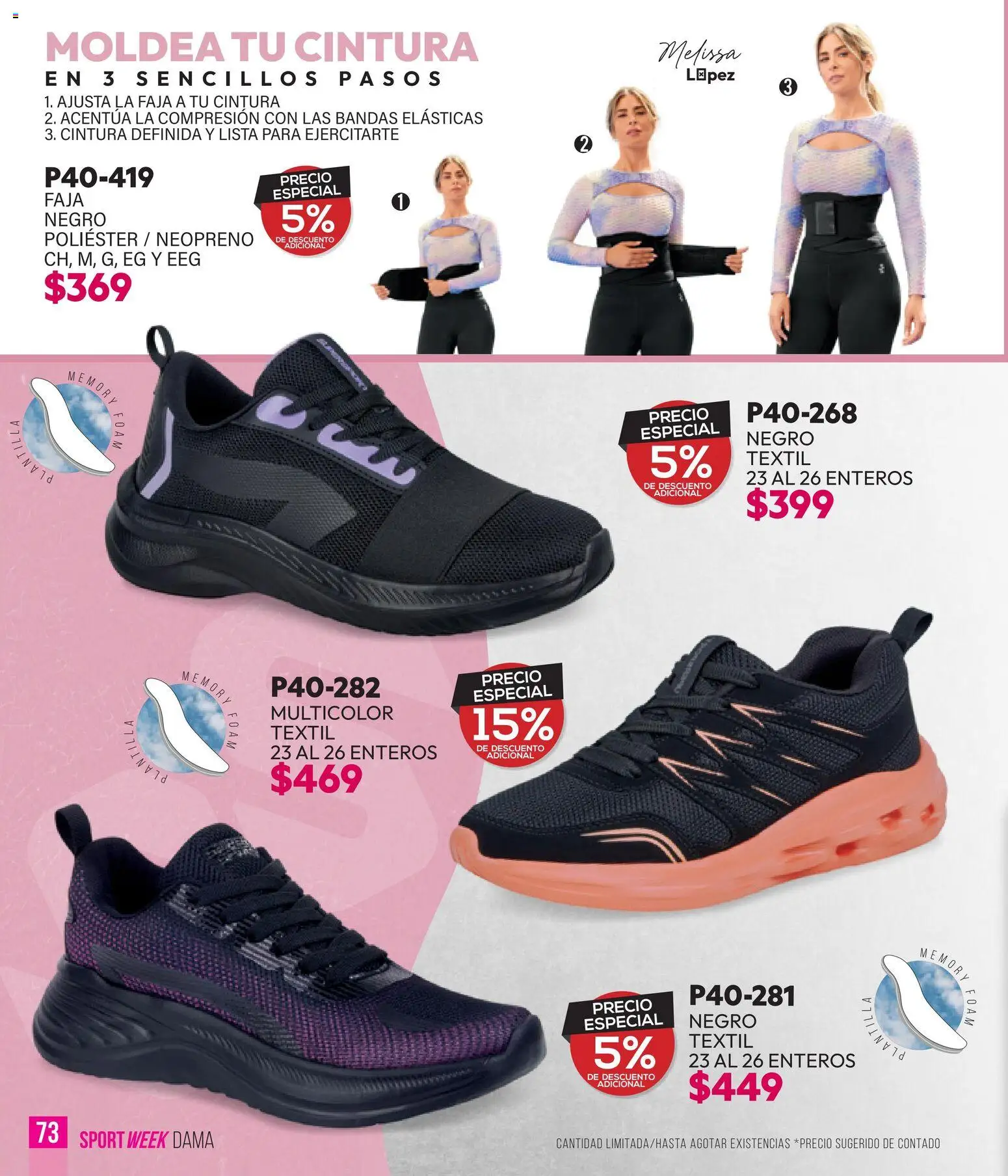 Nuevas ofertas de Cklass válidas en toda la República Mexicana desde el 28.04.2026. ¡Encuentra las mejores ofertas en Cklass catálogo Sportweek! | Página: 74 | Productos: Faja