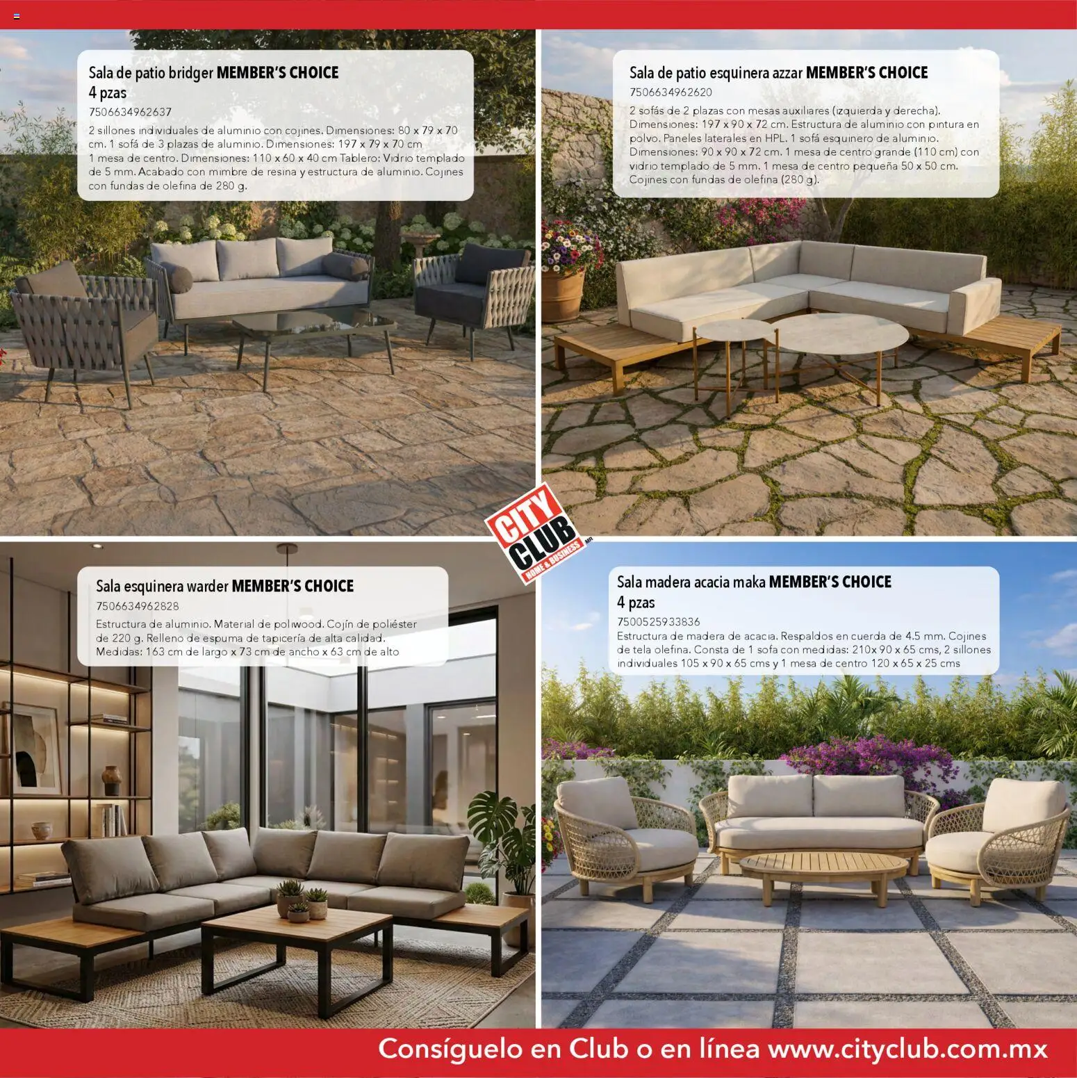 Nuevas ofertas de City Club válidas en toda la República Mexicana desde el 13.03.2026. ¡Encuentra las mejores ofertas en City Club Catálogo de muebles! | Página: 3