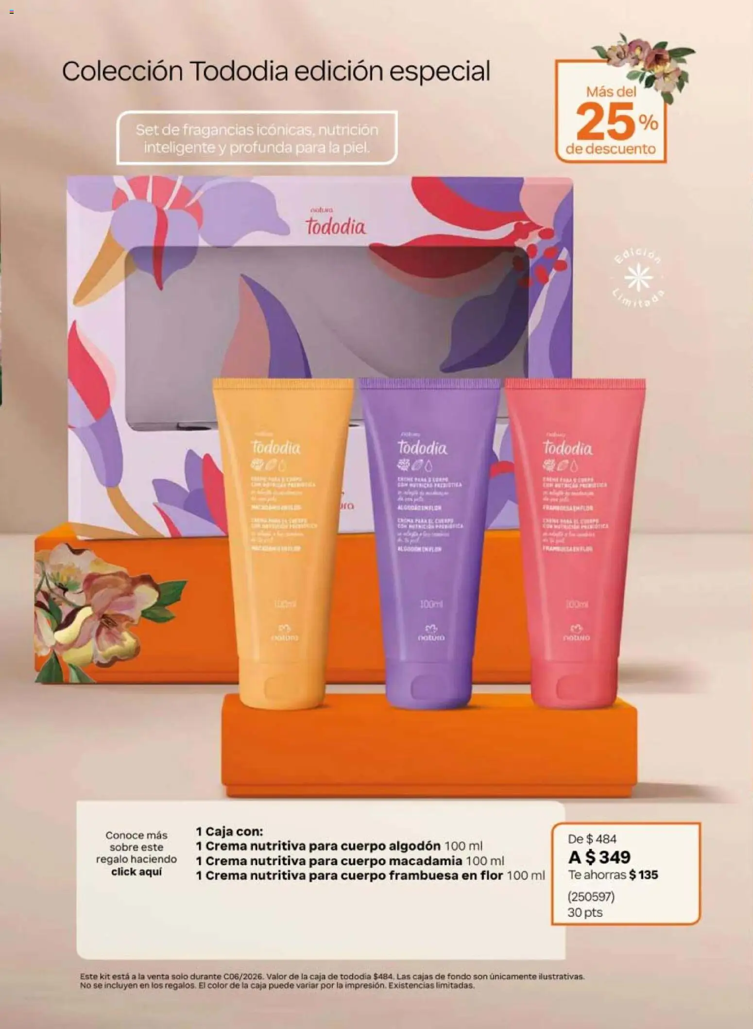 Nuevas ofertas de Natura válidas en toda la República Mexicana desde el 02.04.2026. ¡Encuentra las mejores ofertas en Natura campaña 6 2026! | Página: 34 | Productos: Crema, Algodón, Té, Sobre