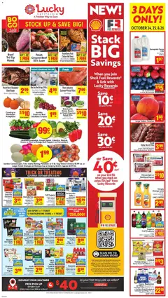 Preview of Lucky Supermarkets weekly ads valid from 22.10.2025