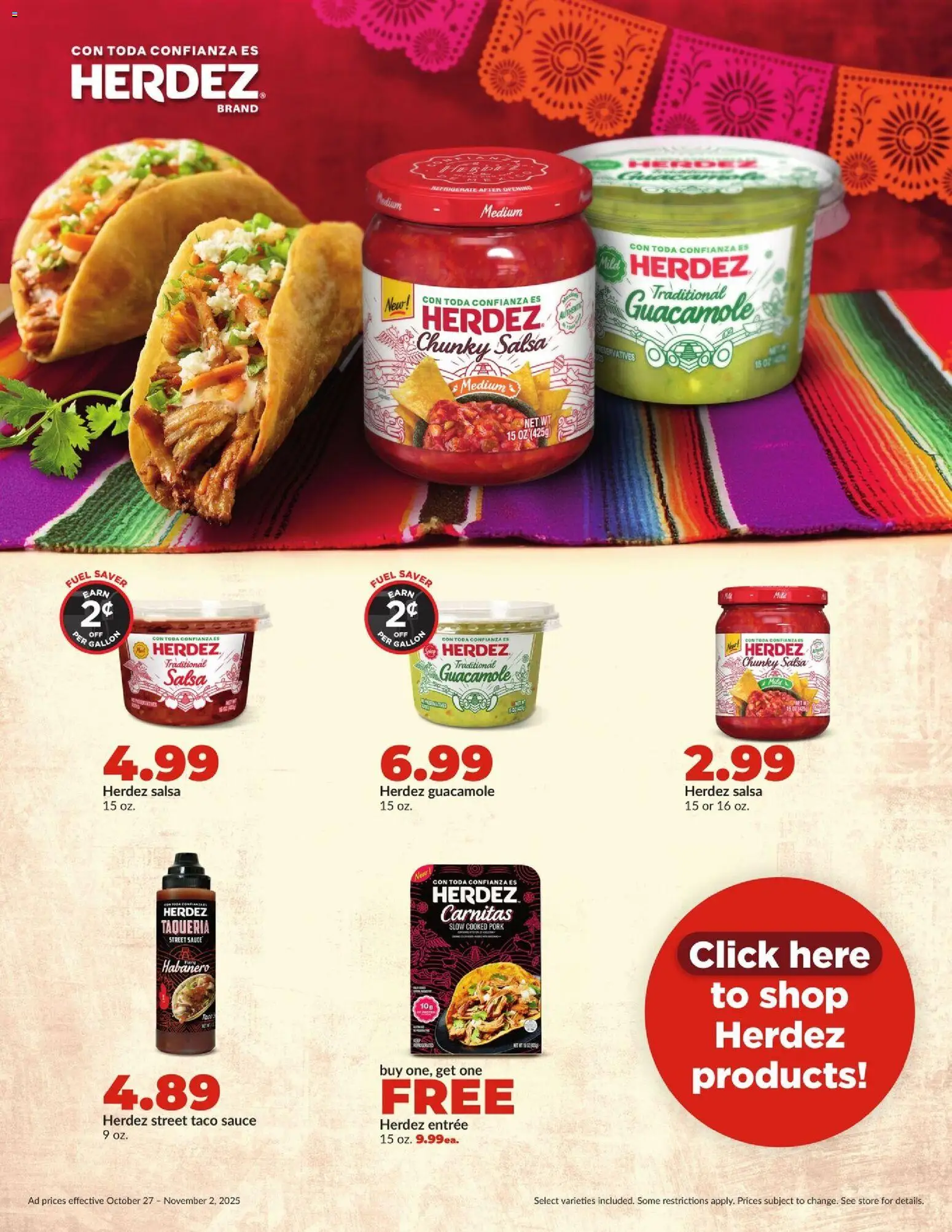HyVee Weekly Ad - valid from 27.10.2025 | Page: 11 | Products: Pork, Sauce