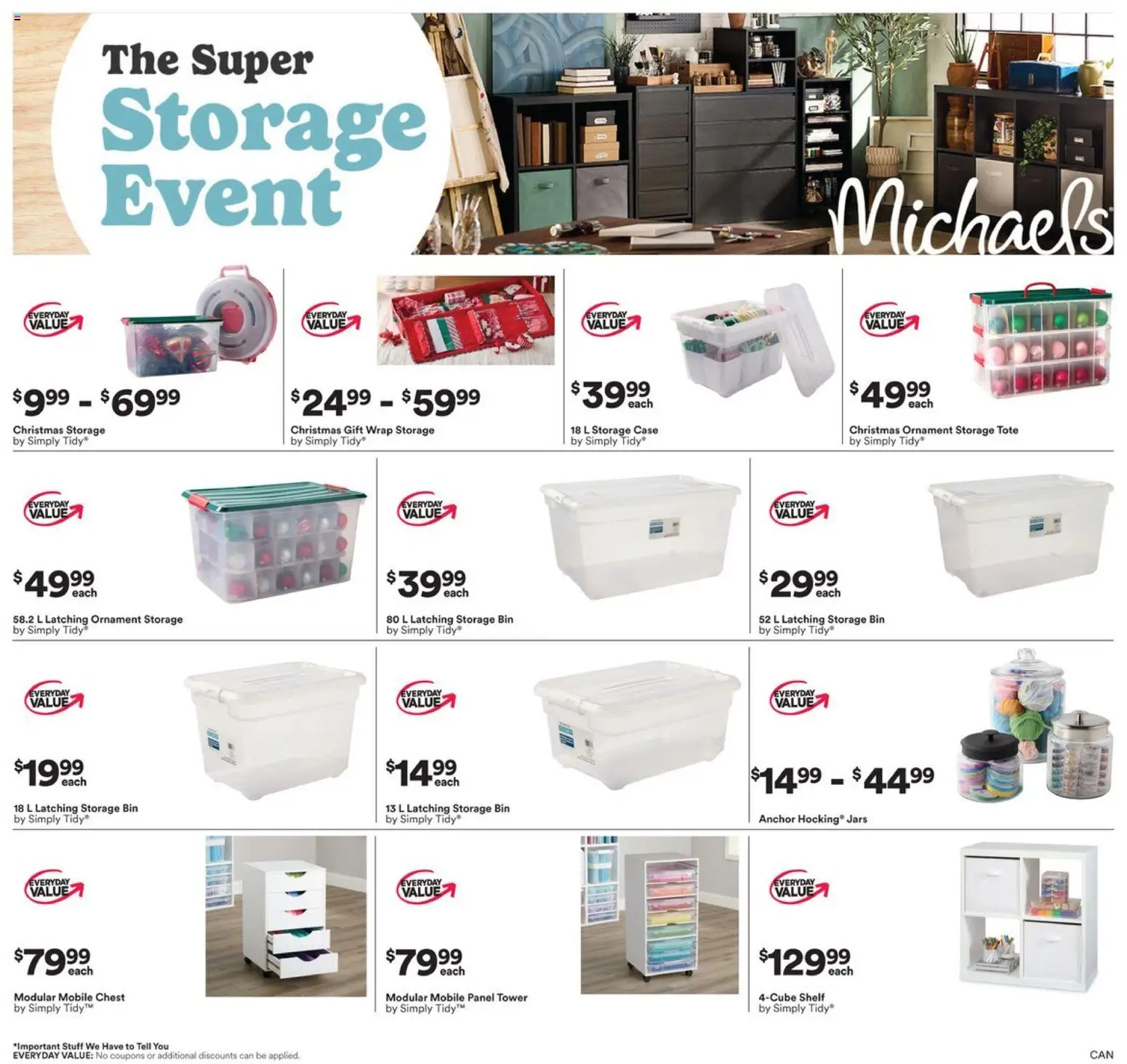 Michaels flyer valid from 02.01.2026 | Page: 1 | Products: Case, Shelf