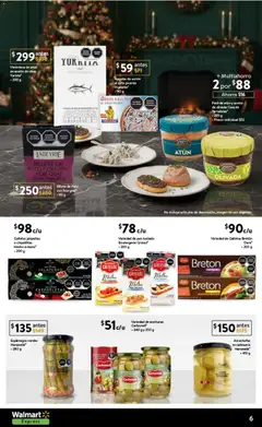 Vista previa de Walmart Express folleto El lujo de compartir, nuevo folleto de la tienda, válido en México a partir del 01.12.2025 | Página: 6 | Productos: Aceitunas, Aceite de oliva, Aceite, Pan