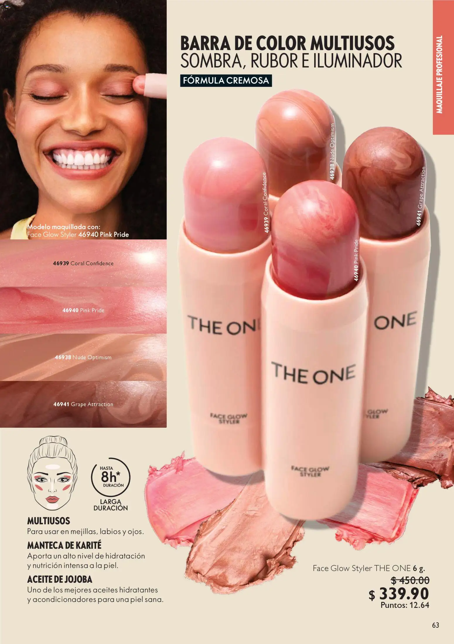 Nuevas ofertas de Oriflame válidas en toda la República Mexicana desde el 06.12.2025. ¡Encuentra las mejores ofertas en Oriflame campaña 12 2025! | Página: 63 | Productos: Iluminador, Barra, Maquillaje, Rubor
