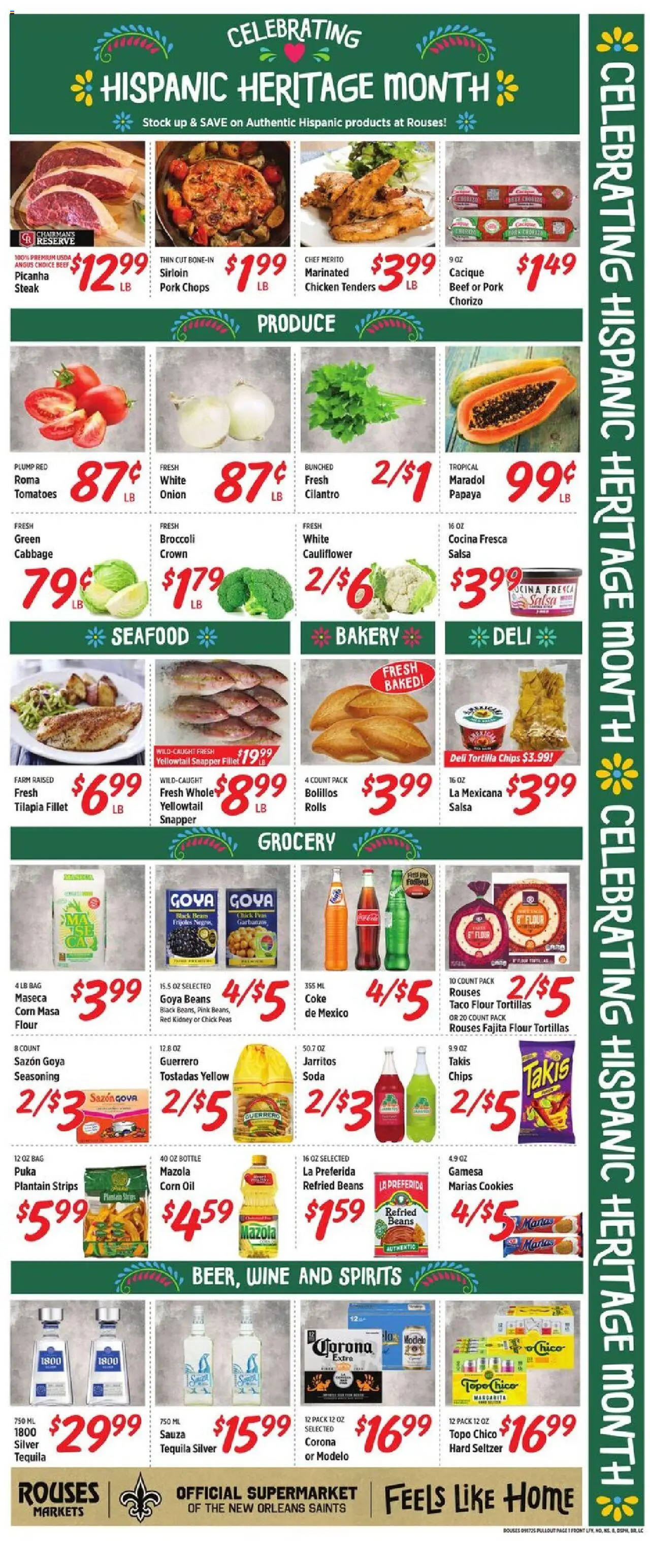 Rouses Weekly Ad - valid from 17.09.2025 | Page: 4 | Products: Corn, Broccoli, Onion, Bag